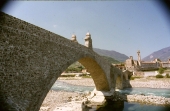 Ponte Gobbo und der Fluss Trebbia